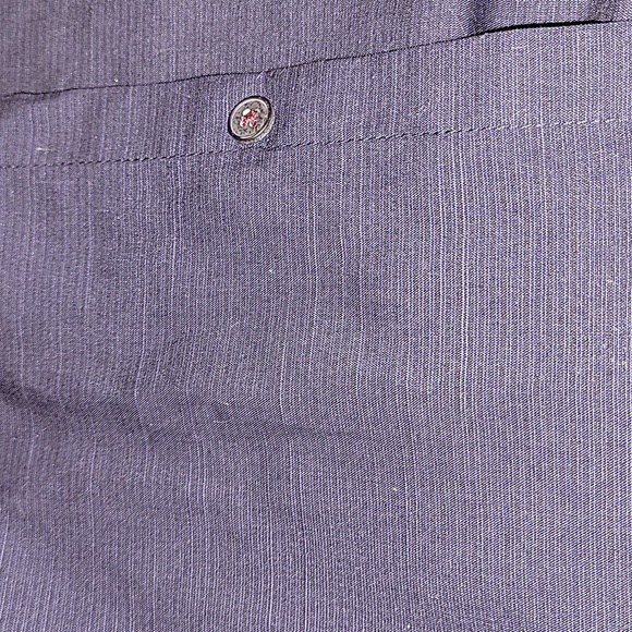 Mens Size XL button down Shirt Navy Blue WORN ONCE LIKE NEW - Picture 3 of 5